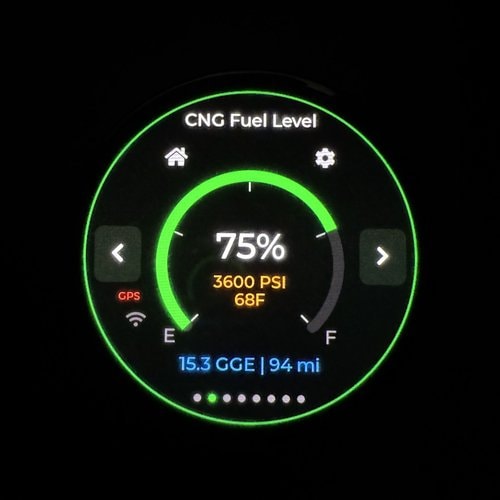 Screen 1 — CNG Fuel Level