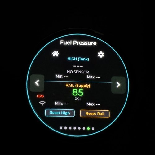 Screen 5 — Fuel Pressure